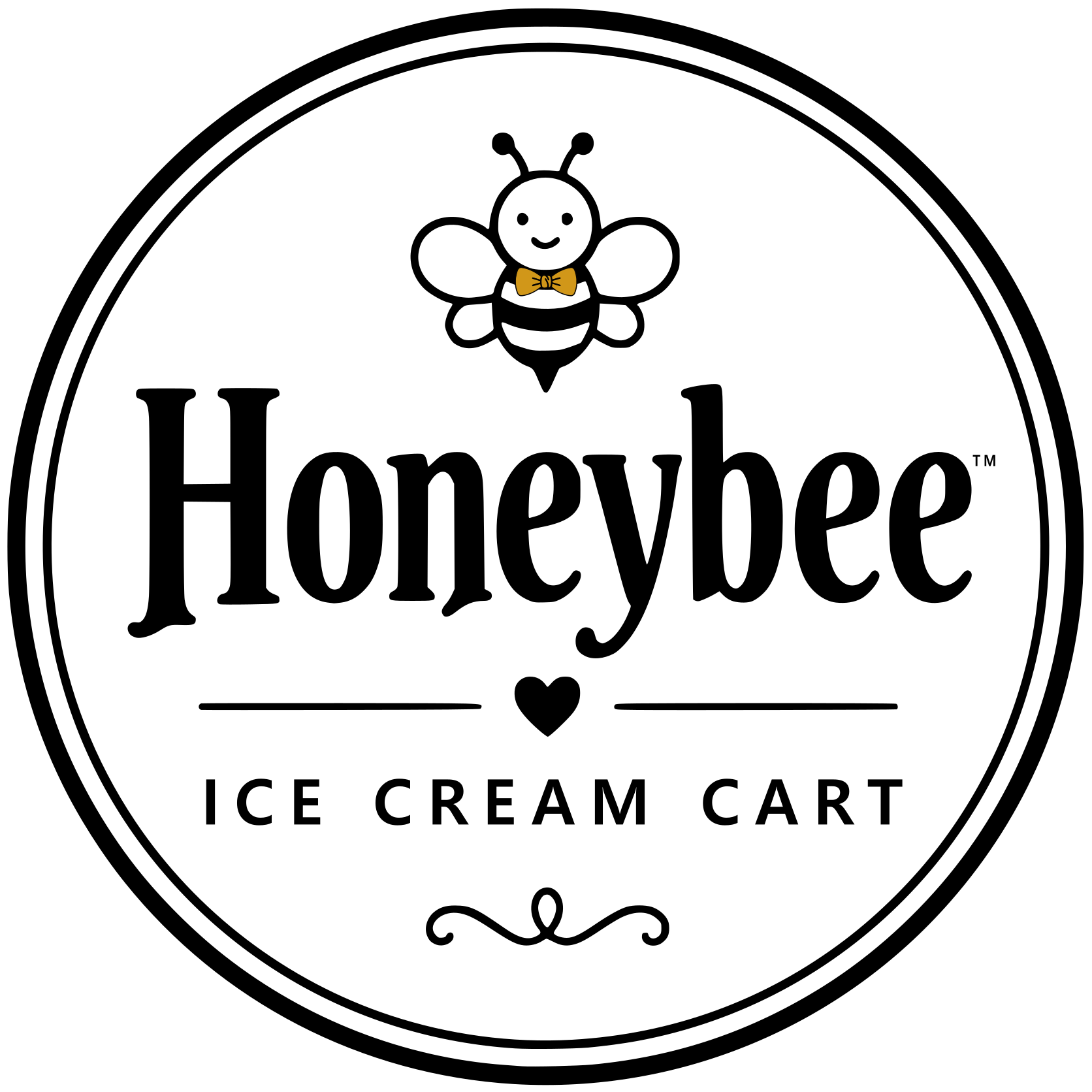 HoneyBee Ice Cream Cart logo